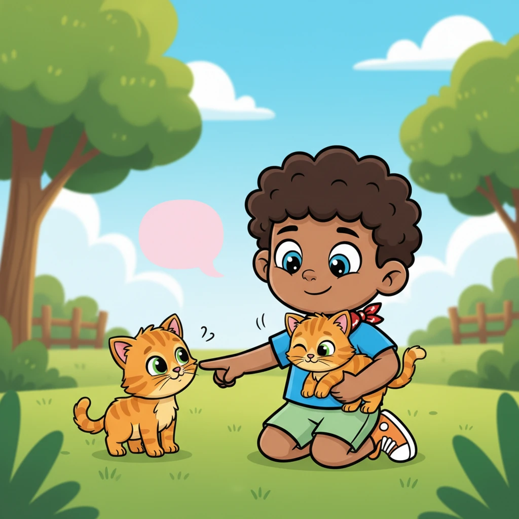 Gently, Leo extended his hand, offering a comforting finger for the kitten to sniff. He spoke in a soft, reassuring voice, slowly coaxing the timid furball closer. Soon, the kitten cautiously hopped into his arms, purring softly against his chest.