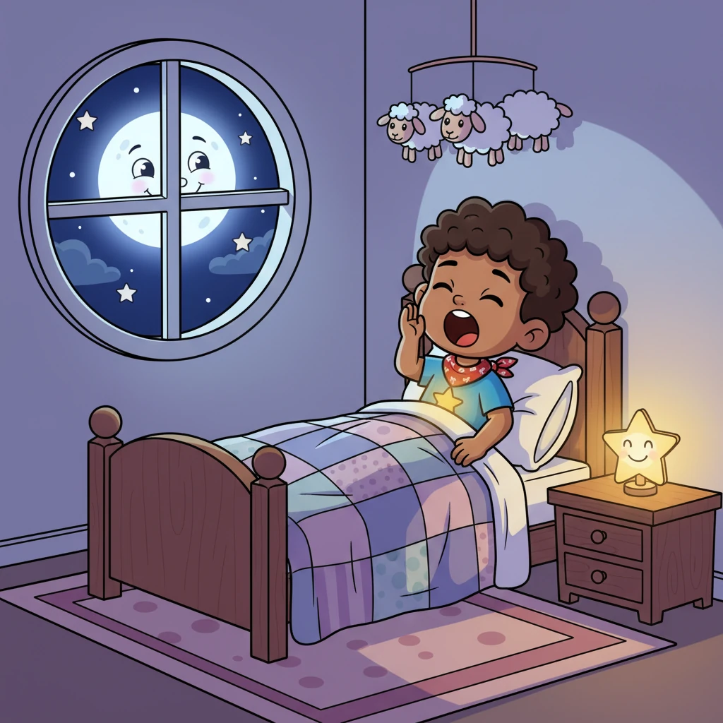 Tucked snugly in his bed, Leo yawned a big, happy yawn. He thought about all the good things he had done today, feeling a warm glow inside. The moon shone softly through his window, wishing the kindest boy in town sweet dreams.