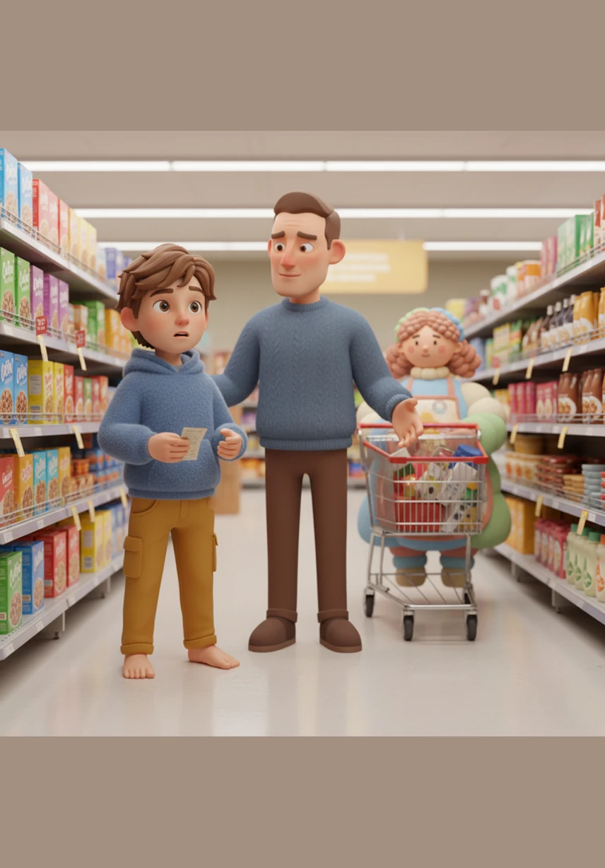 Un uomo accanto a lui afferra frettolosamente tre scatole di cibo pronto, controllando nervosamente l'orologio. Leo guarda la sua lista e pensa alle lenticchie che richiedono tempo per essere sciacquate e cucinate, sentendo per un momento la forte tentazione della velocità.