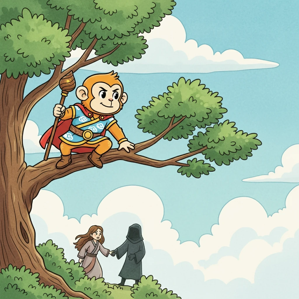 One day, Hanuman heard tales of Lord Rama, a prince in exile, and his beloved wife, Sita, who was kidnapped. Hanuman's heart filled with empathy, and he resolved to help.