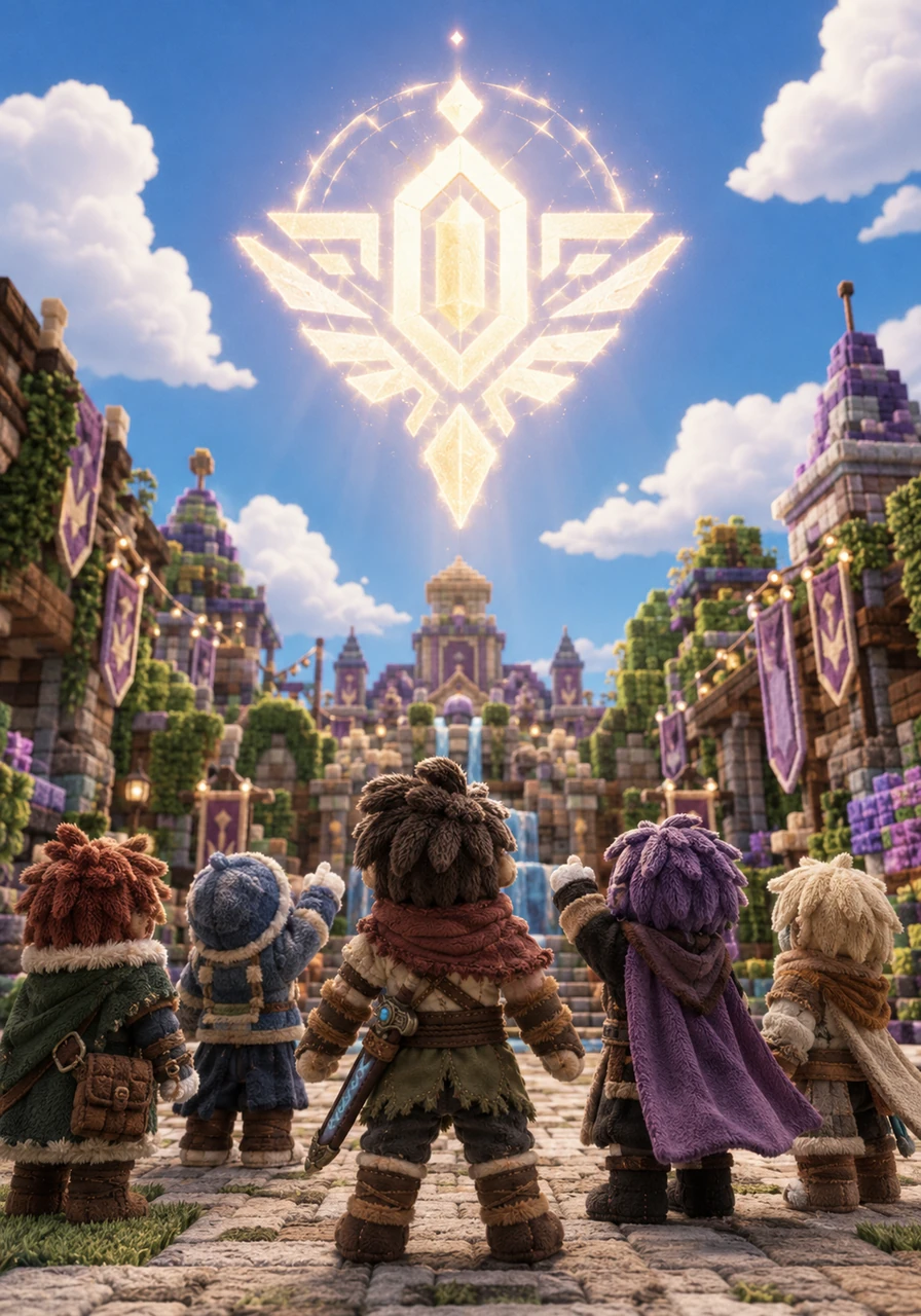As the dust settled, the world returned to peace, looking more vibrant and beautiful than it ever had before. High above the central plaza, the glowing Cataclysm SMP logo remained as a permanent symbol of their courage, unity, and the new era they had built together.