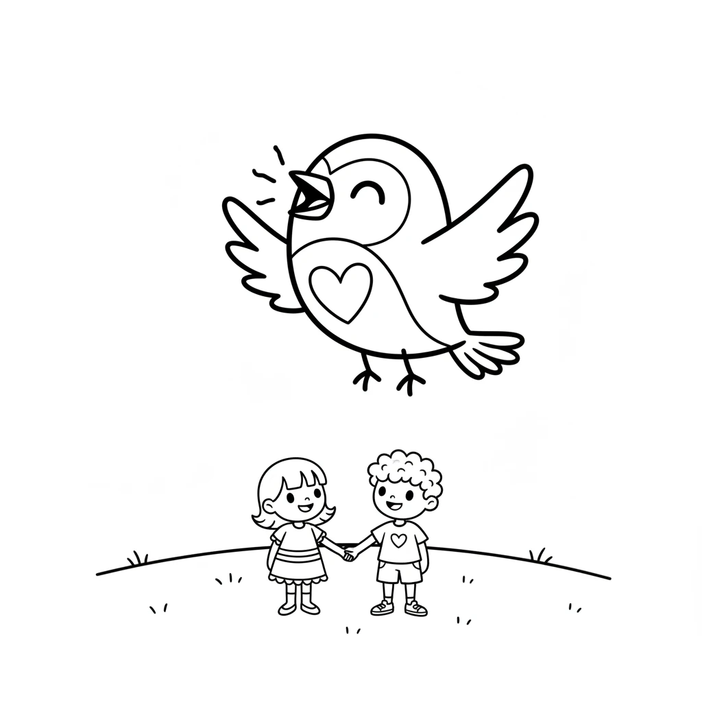 Pip chirped a joyful song, flapping his own tiny wings. He felt a warm glow inside, knowing he had helped a friend find its freedom. He knew what it felt like to be truly free.