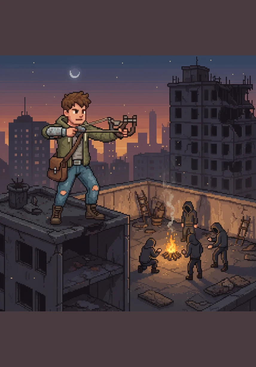 A group of former friends whispers on a corner, their faces obscured by the darkness of a brick wall. Marcus passes them without a word, realizing early on that loyalty is a currency few can afford to spend in a place where survival comes first.