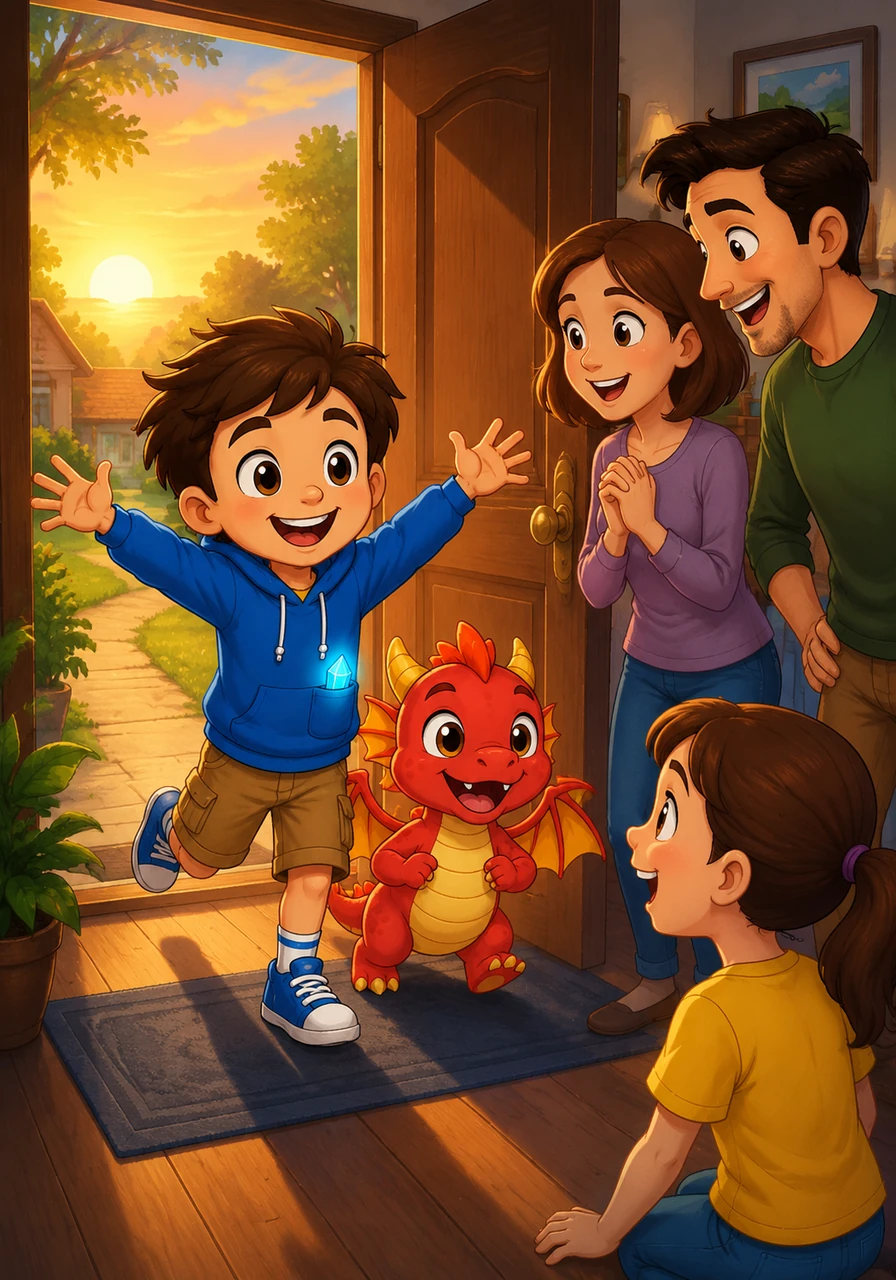 Oliver woke up at dawn and ran all the way back home to tell his family about his adventure. He knew in his heart that he would return to the secret garden very soon.