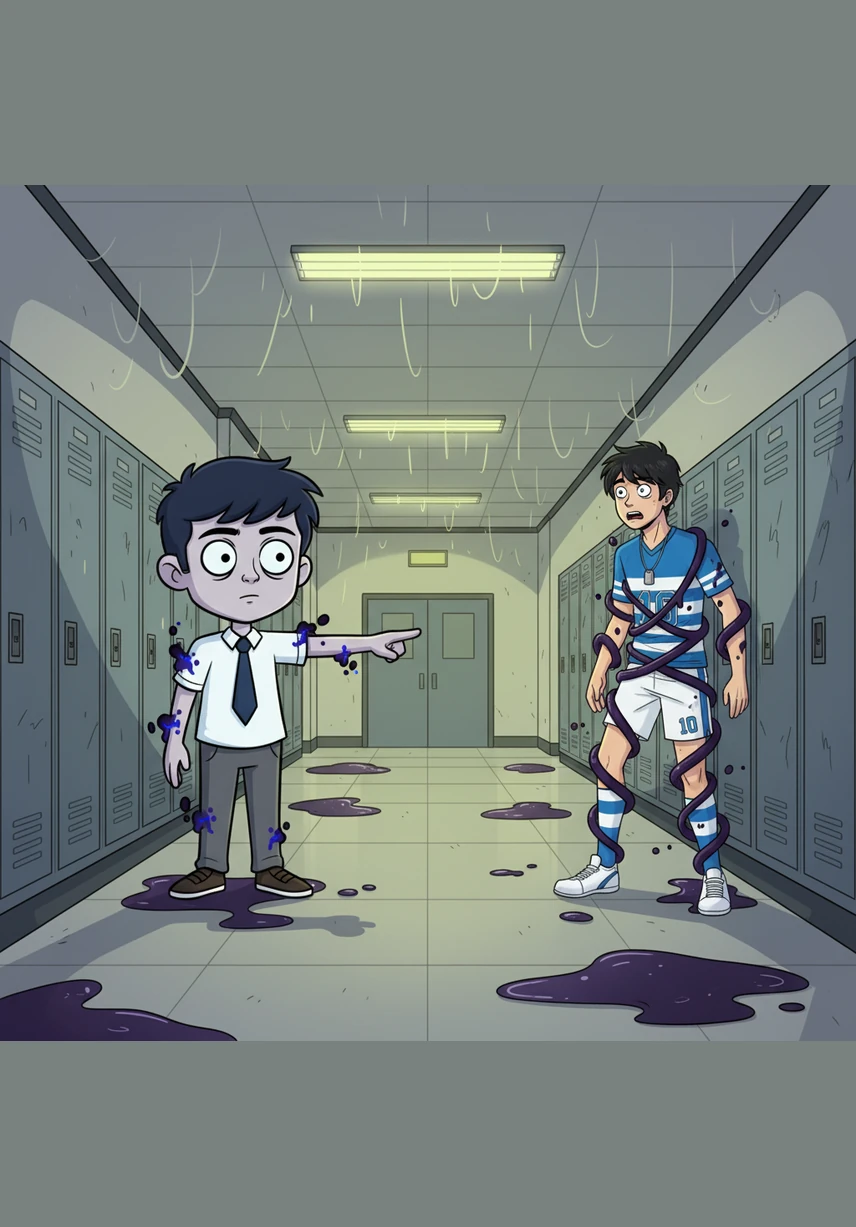 When he walked back into the school hallway, the air grew heavy and the lights flickered as if afraid of his presence. Jun stepped forward to mock him again, but Elias simply raised a single finger, his expression as cold as a winter moon.