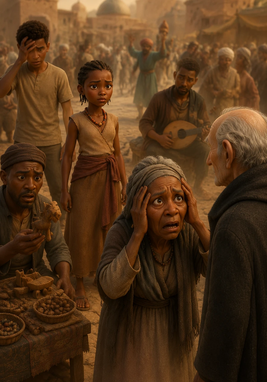 While the town celebrated their newfound success, a chilling change began to sweep through Koulma. An elderly woman could no longer recall her husband's face, a merchant forgot his childhood, and a musician stared blankly at his instrument, entirely forgetting why he loved music.
