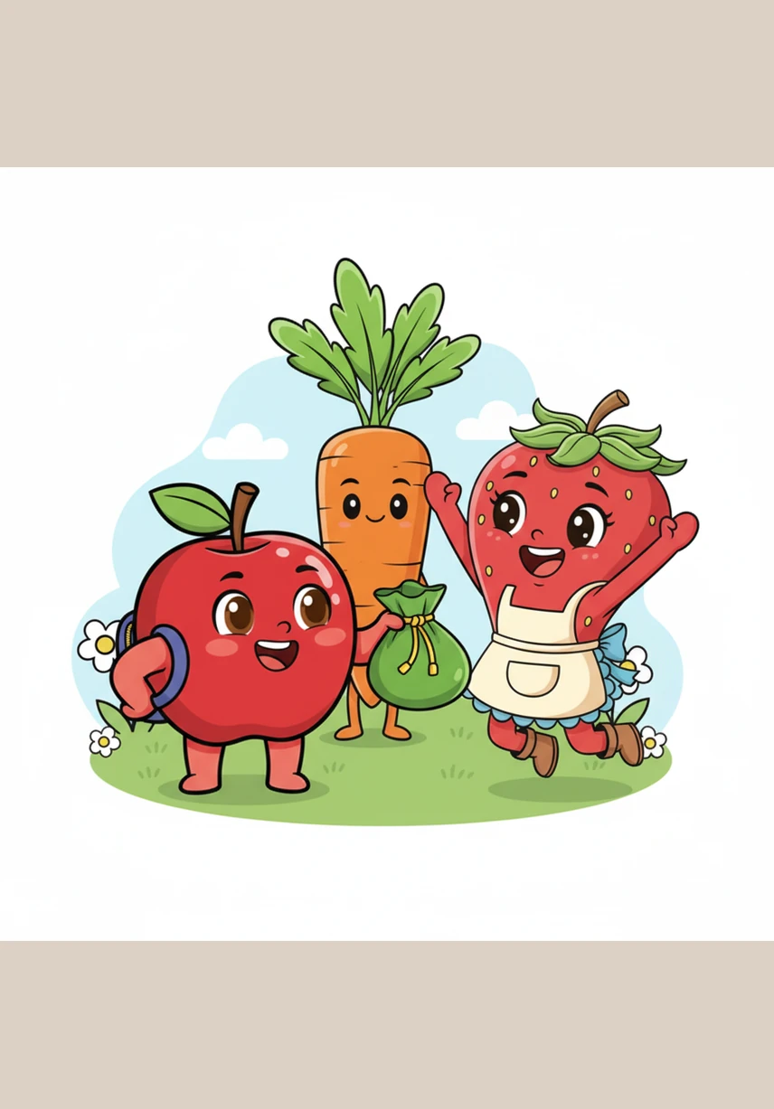 ابتسم 'تُفَّاح' وأخرج الكيس الحريري الأخضر المربوط بالخيط الذهبي من خلف ظهره، فقفزت 'فَرْحَة' من الفرحة والراحة حين رأت أمانتها تعود إليها.