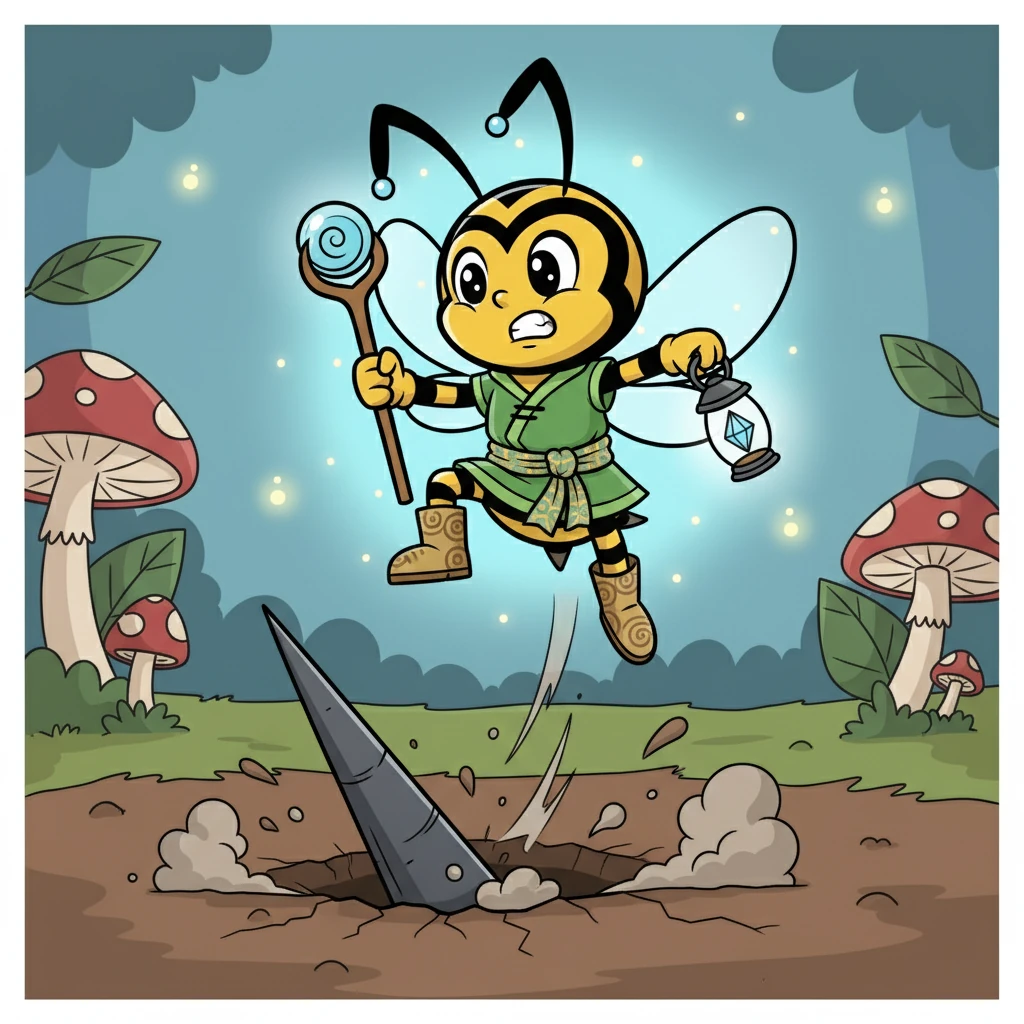 Enterrado sob a terra, Lumescor ataca com seu ferrão, emergindo de surpresa. Hornet deve ser ágil para evitar os ataques, mostrando sua destreza e adaptabilidade. A batalha se torna ainda mais desafiadora.