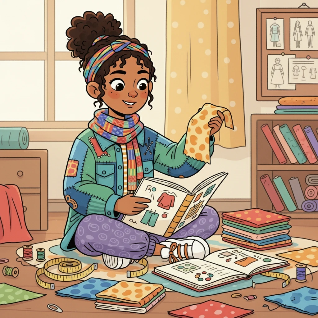 Amira spent hours researching sustainable materials. She learned about organic cotton, recycled fabrics, and the importance of fair labor practices. Her apartment became a haven of swatches and design prototypes.