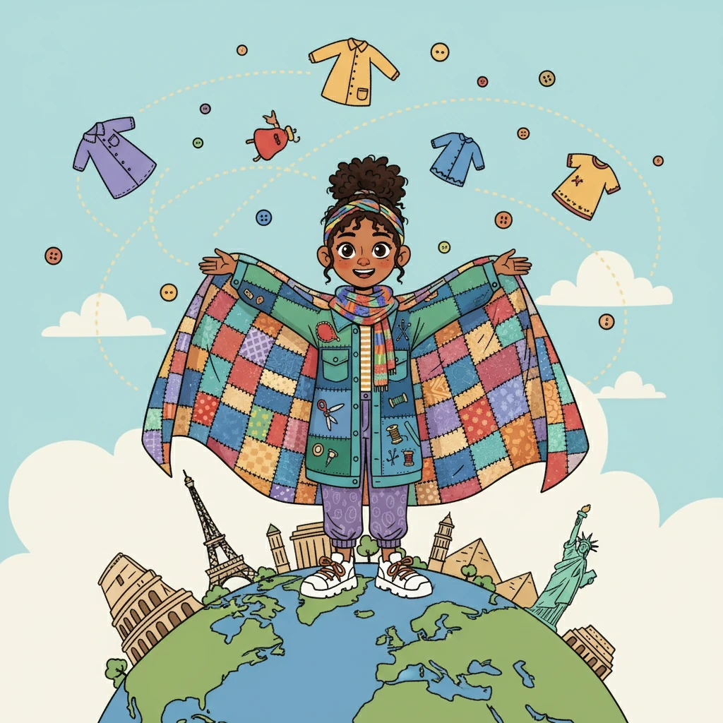 Years later, Ethica's influence was felt worldwide. Amira, now a celebrated designer, stood proudly, knowing her question, “What if fashion could have meaning?” had changed the world, one beautiful garment at a time.