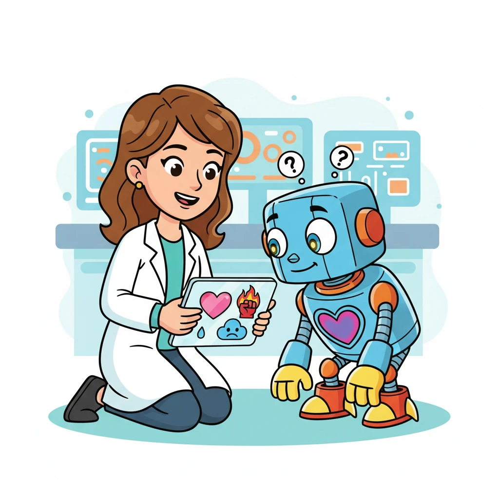 Dr. Aris often explained human feelings to A-9, showing him images of love, sadness, and anger. She would say, "Feelings are what make us human, A-9." He would process the information, but it was like trying to understand a color without seeing it.
