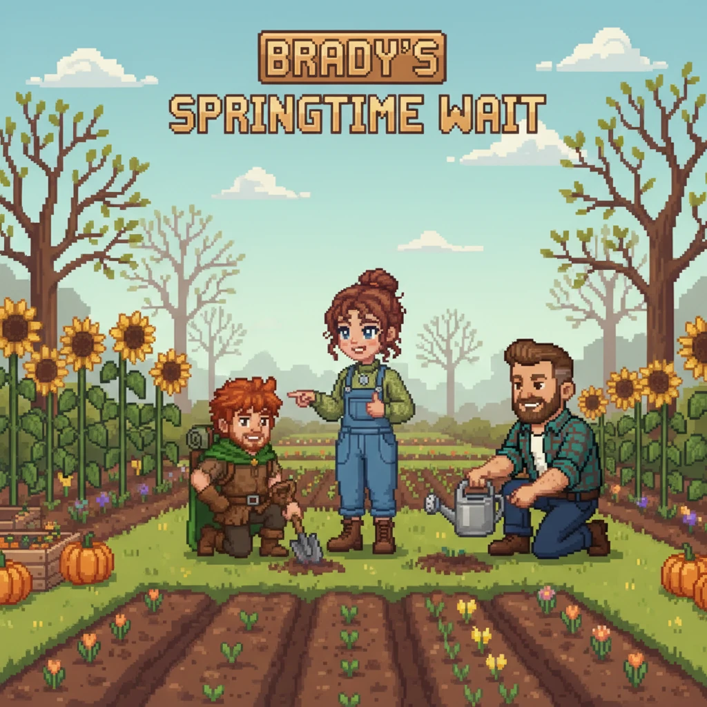 Brady's Springtime Wait - family