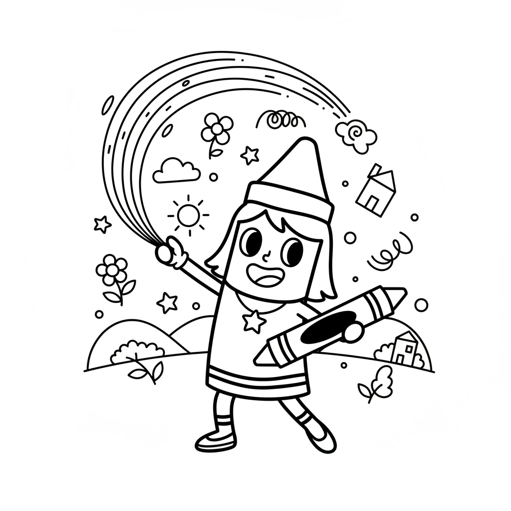 crayola free coloring pages by Mu Ryan