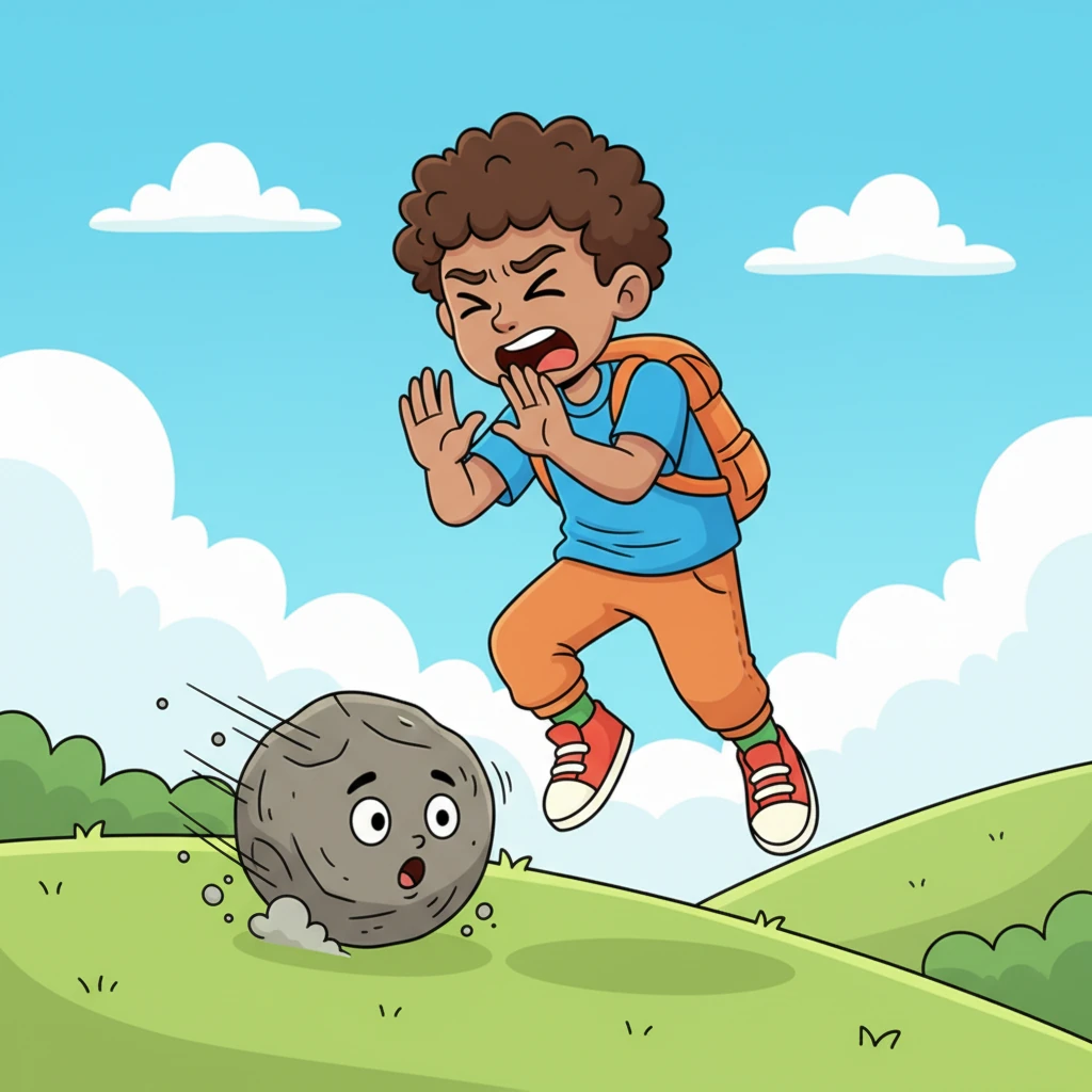Panic surged through him. In a desperate, high-pitched squeak, Max yelled, “WAIT!” His eyes squeezed shut, bracing for the inevitable thud.