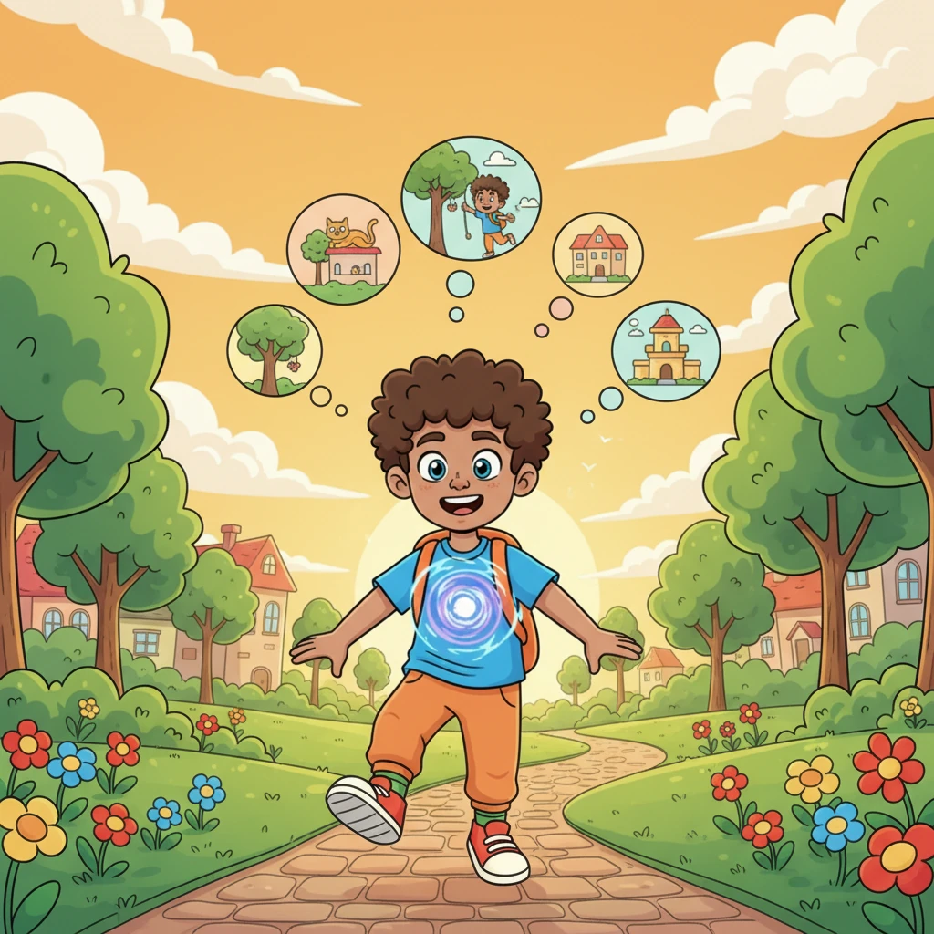 Walking home, Max bounced with excitement. His heart swelled with the thrill of his secret ten-second power. He imagined all the fun and helpful ways he could use it, his mind buzzing with endless possibilities.