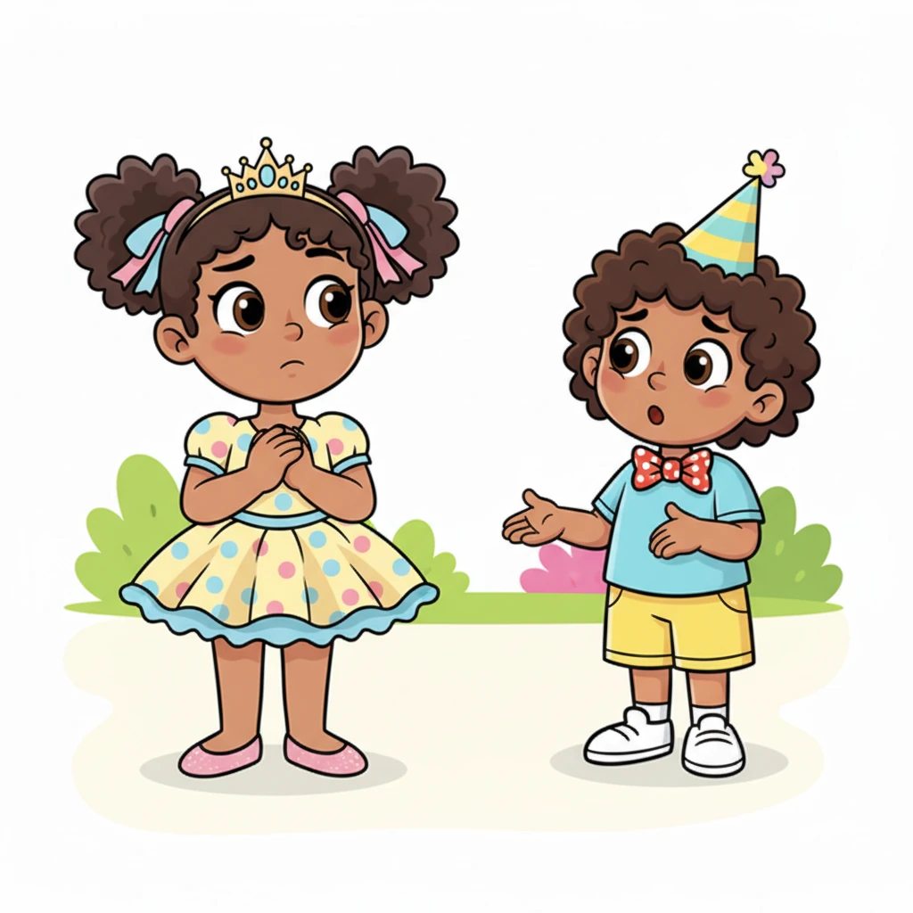 Riya took a deep breath and counted, “One… two… three…” all the way to ten. As she reached the last number, her angry frown softened into a thoughtful expression. Ivaan, looking apologetic, said, “I’m so sorry, Riya.” Riya smiled kindly and replied, “It’s okay.”