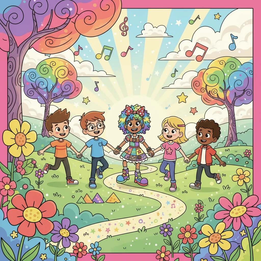 Finally, feeling more confident, they decided to play together. Harmony, Ted, Henry, Ben, Huck, and Dash joined hands and began to explore the world together, their hearts filled with newfound joy and acceptance.