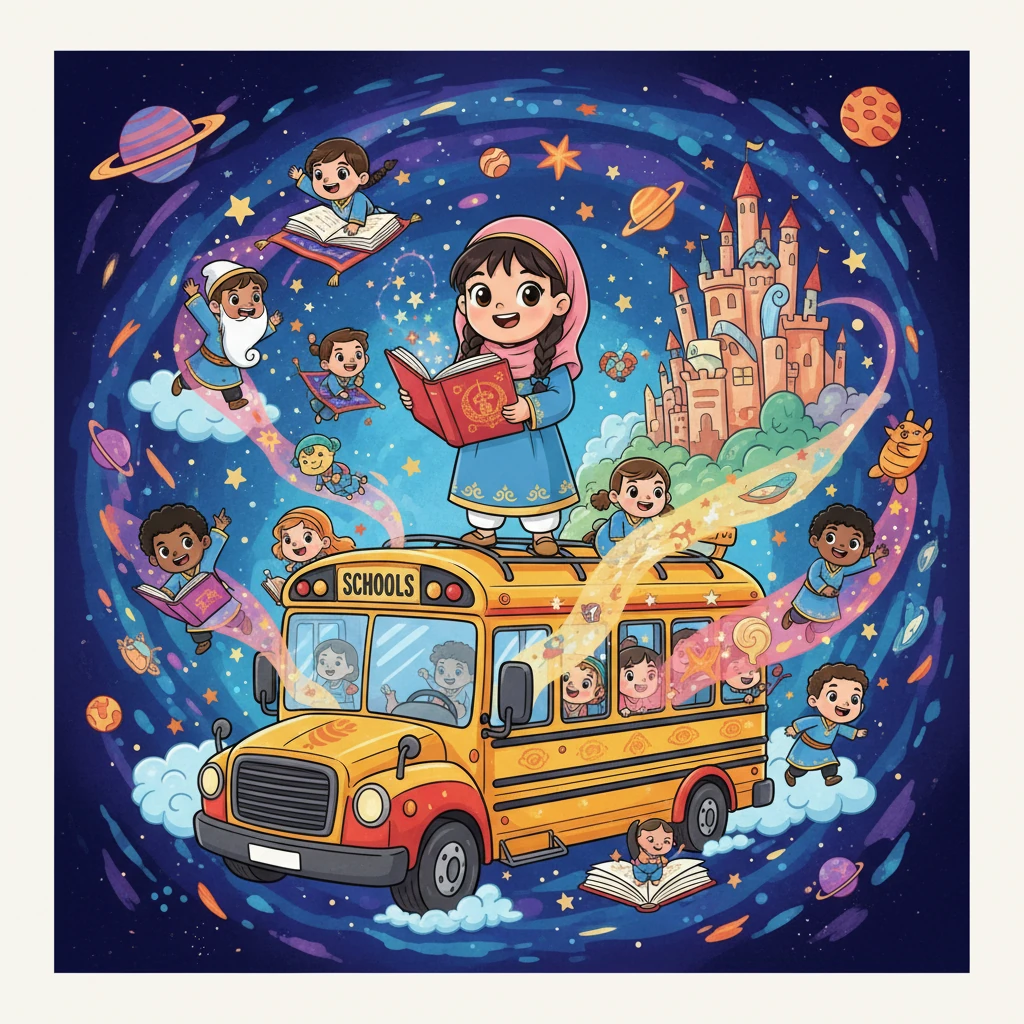 رحلة بلا سفر: حافلة الخمس والعشرين حكاية 🚌📚 - adventure