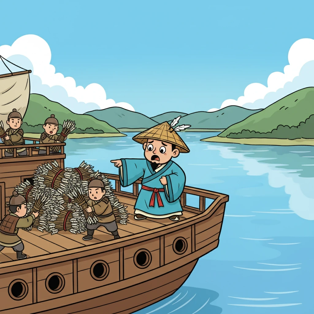 船到岸边,周瑜派人清点箭支,足足十万余支。周瑜感叹:“诸葛亮神机妙算,我不如他!” 诸葛亮的智慧,在历史的长河中熠熠生辉。