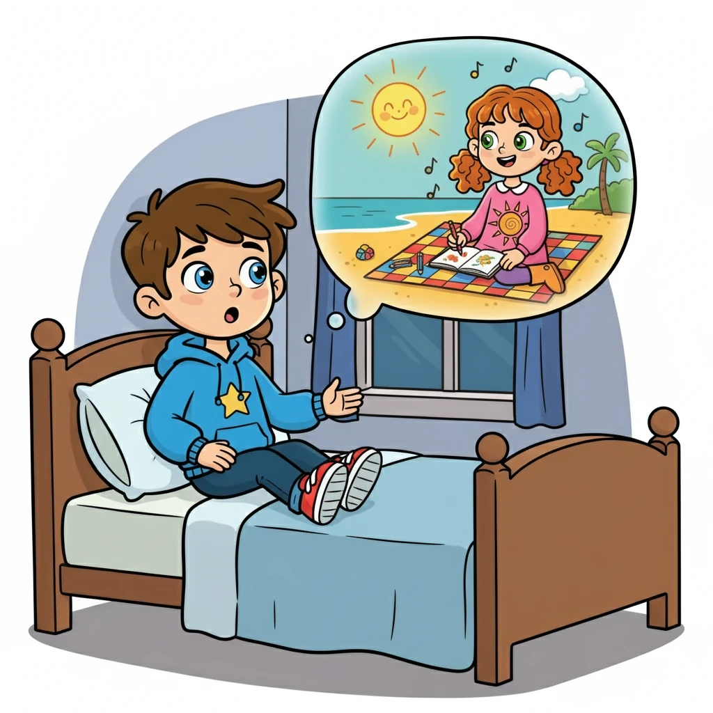 Ethan dreamt of a girl drawing under a California sun, her laughter echoing in the dream. He awoke with a jolt, the image of her face burned in his mind. He couldn't shake the feeling that the dream was more than just a dream.