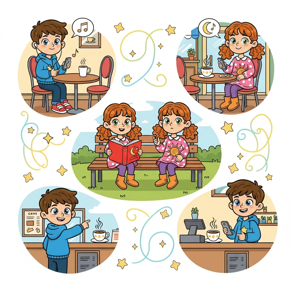 Coincidences increased: Ethan and Olivia listened to the same song, read the same book, and even ordered the same coffee at different cafes. Their paths seemed to be converging, the universe conspiring.