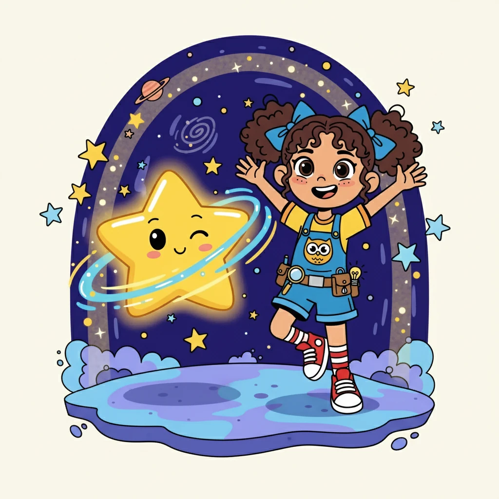 Laís e Estrela Guia celebraram a vitória, felizes por terem salvado o segredo das estrelas.