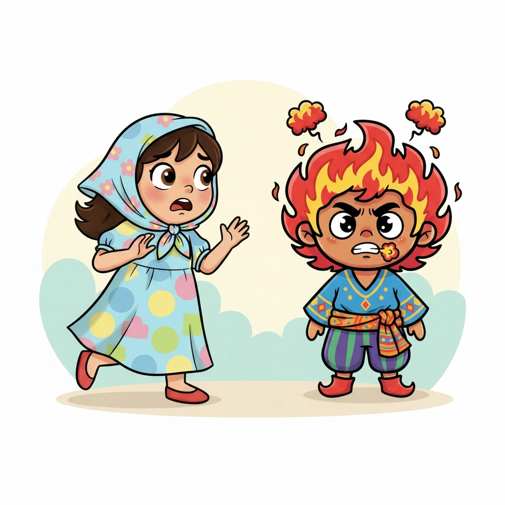 رجعت لارا خطوة إلى الوراء بخوف، وتعبيرات وجهها تعكس القلق. قالت بصوت مرتجف: 'أنا لا أحبك… عندما تأتي، تجعلني أصرخ وأتصرف بشكل خاطئ لا أريده.'