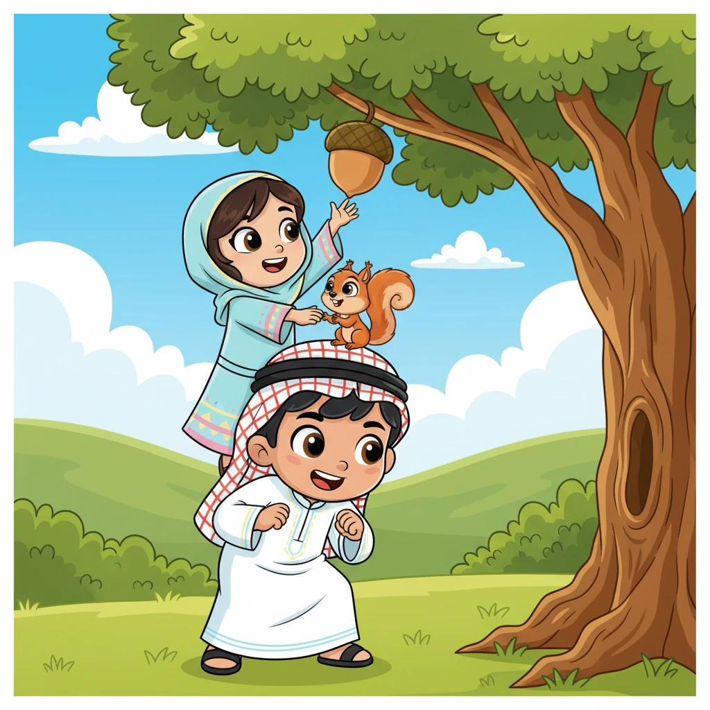 لاحقًا، يلتقيان بـ بيب، السنجاب الصغير النشيط، الذي يحاول الوصول إلى بلوطة عالية. يعمل فلفل وليلي معًا لمساعدة بيب.