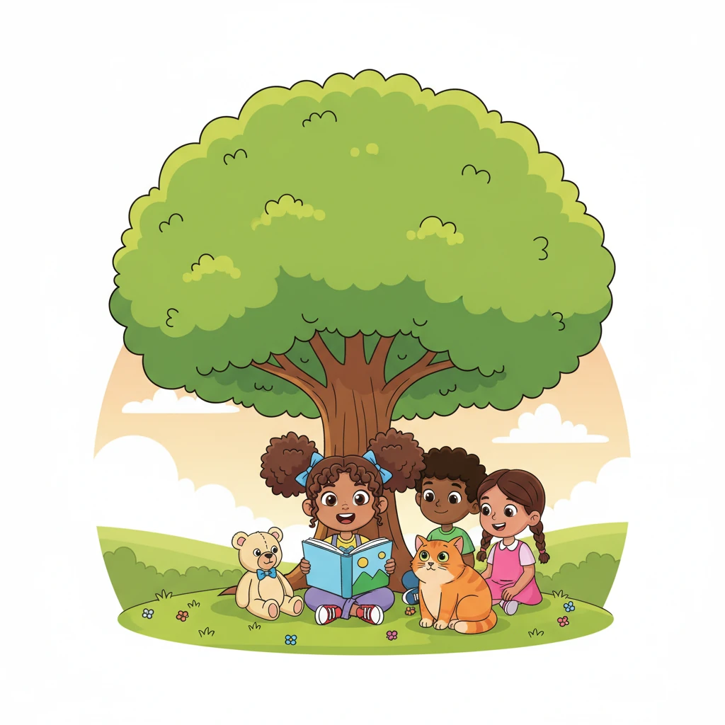 Lily loved to share her exciting discoveries. She would tell her teddy bear about brave knights and whisper tales of mischievous fairies to her puzzled cat. Sometimes, she even convinced her friends to join her for a read-aloud session under a big tree.