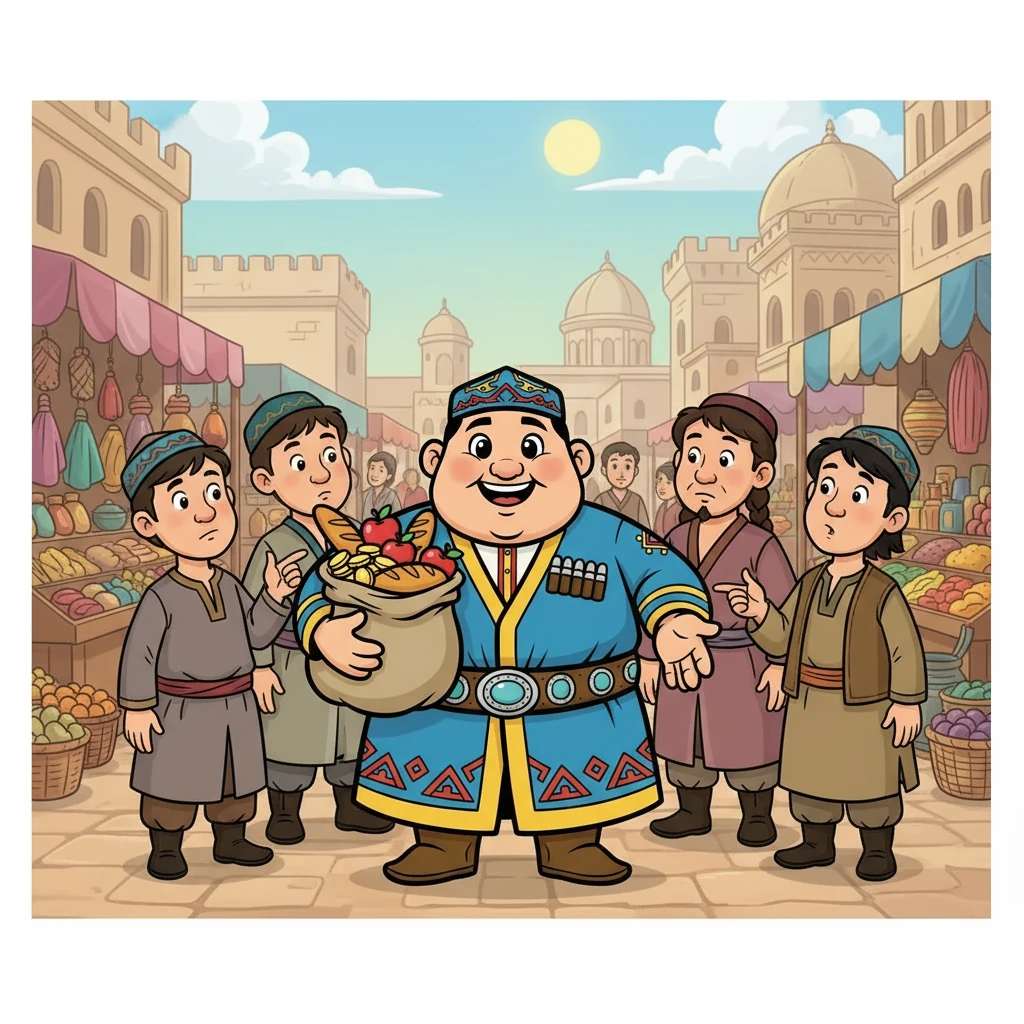 Жомарттың достары одан бұл әрекетінің себебін сұрады. Олар оның байлығын біле тұра, неге олай өмір сүретінін түсінбеді. Жомарттың жауабын асыға күтті.