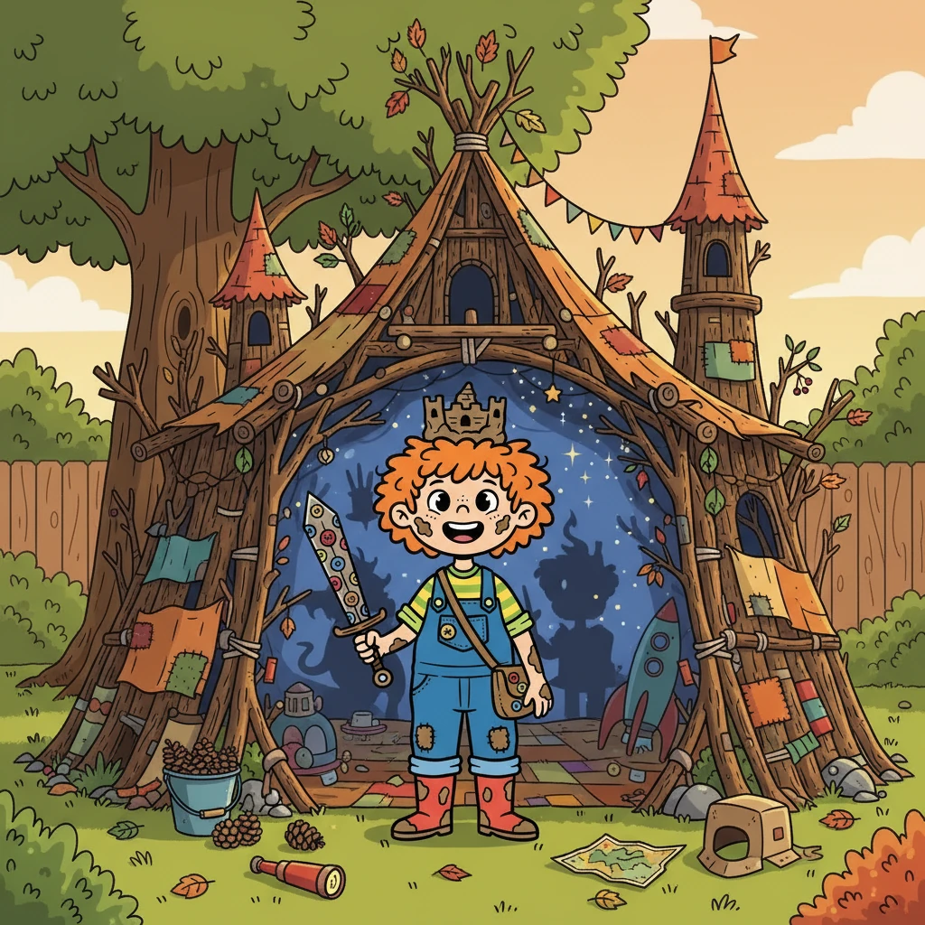 The fort took shape, a magnificent structure of sticks and dreams. Inside, they imagined they were explorers, knights, and even space travelers. The fort was a portal to a thousand different worlds, all created by their boundless imaginations.