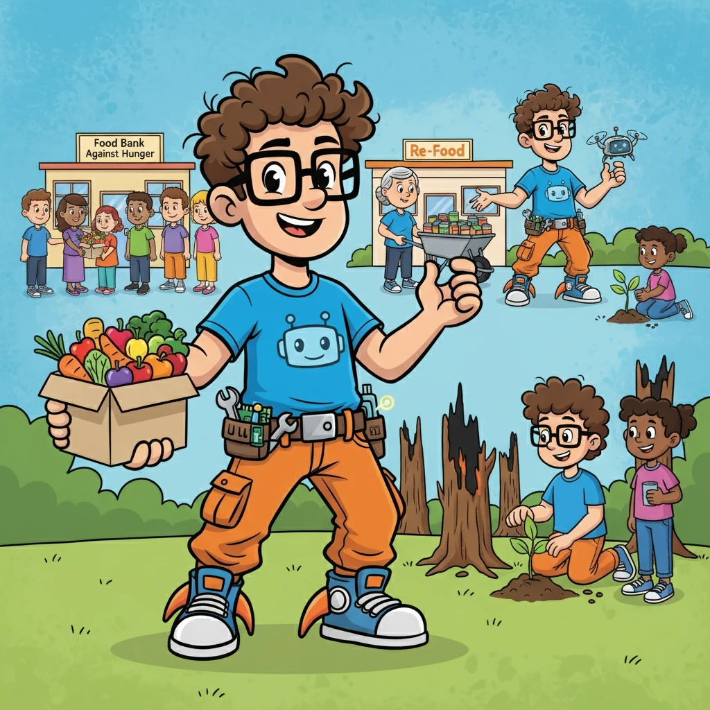 Driven by a passion for sustainability and community, Vasco volunteered with organizations like the Food Bank Against Hunger and Re-Food. He helped in reforestation efforts after devastating wildfires, embodying resilience and social responsibility, proving his commitment extended beyond code.