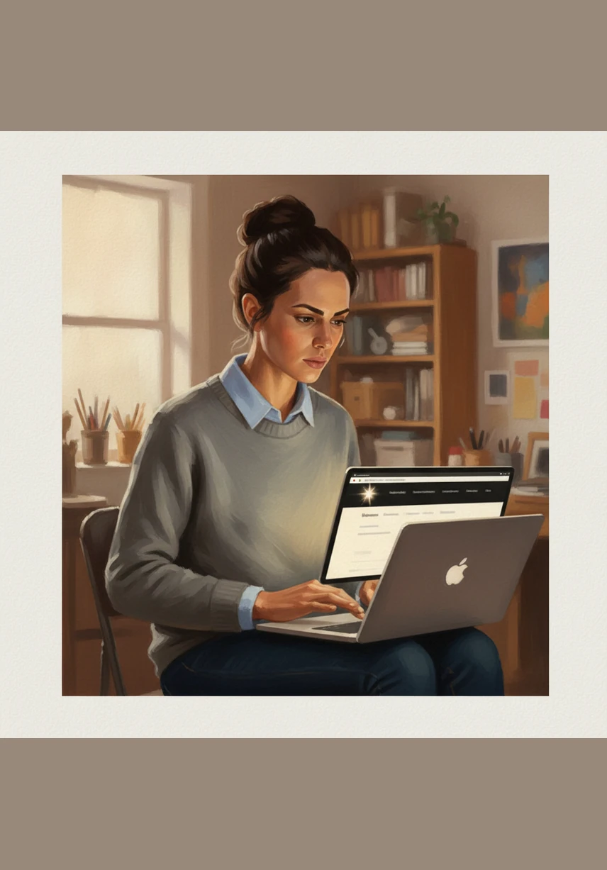 At the very top, Maya crafted a sleek navigation bar with a shimmering logo that felt like a guiding star. This menu would be the compass for every visitor, helping them find their way through her digital world.