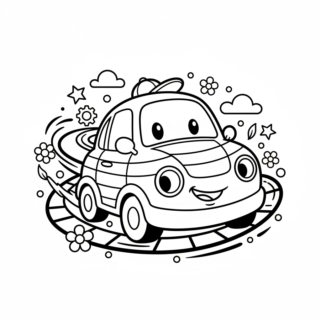 cars coloring pages by Mu Ryan