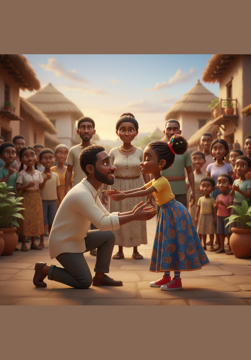 Justice and peace returned to the household as the father asked for Zola's forgiveness and banished the wicked woman from their lands. Zola became a beloved figure in the village, a living reminder that kindness and a pure heart will always find their way to the light.