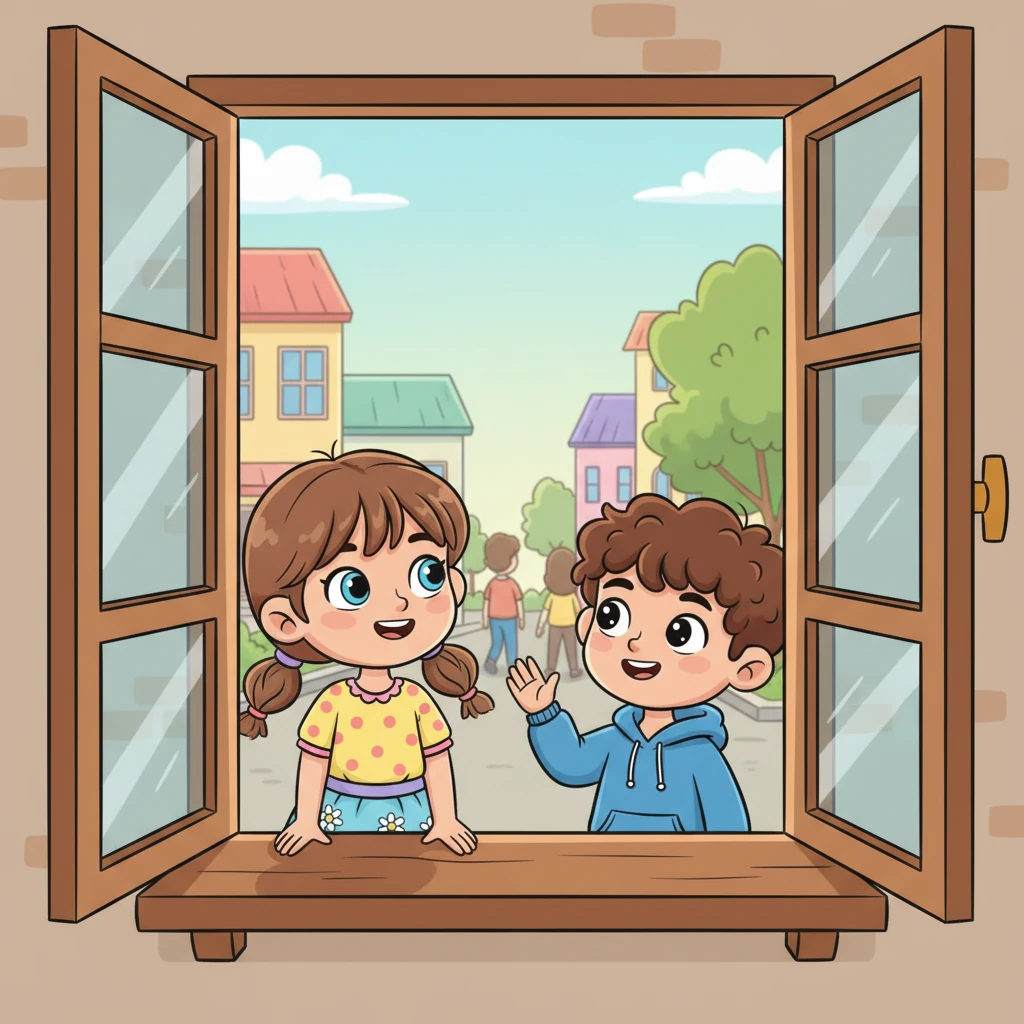 Sita and Gita, two sisters with hearts full of dreams, often peered out their window, watching the bustling world go by with longing. Their home, though filled with warmth, felt like a beautiful cage, and they yearned for a taste of the vibrant life beyond. One sunny afternoon, a charming young man named Leo caught their eye, sparking a curious flutter of excitement.