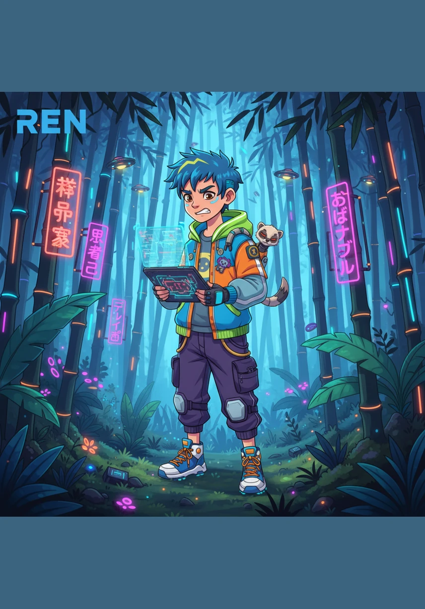 Ren stood in the middle of a vibrant bamboo forest, his face tight with frustration. He had spent hours trying to find silence, but his thoughts felt like a swarm of buzzing bees that refused to settle.