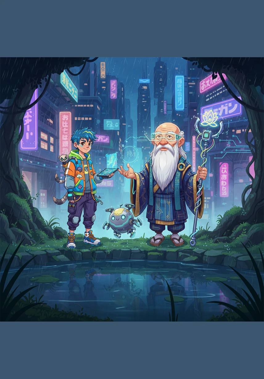 Slowly, the heavy mud began to sink to the bottom of the pond on its own. The surface became smooth and transparent, revealing the colorful pebbles and sand resting quietly below.