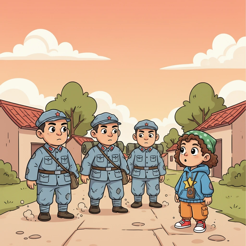 Months later, a different kind of army arrived, weary but determined, their clothes worn from a legendary 6,000-mile trek. These were Mao’s Red Army soldiers, and their arrival brought a strange mix of curiosity and apprehension. They moved with a quiet discipline, unlike the previous visitors.
