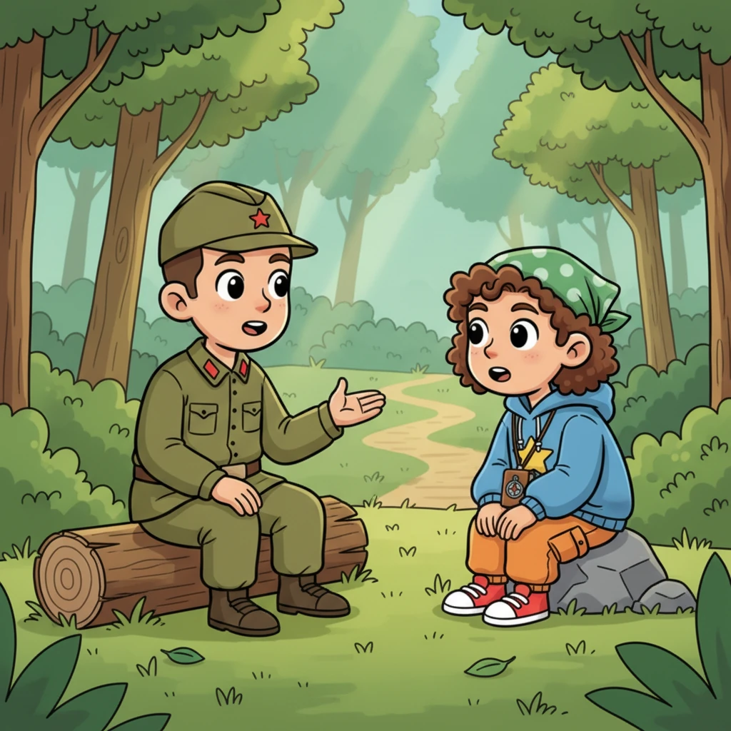 A kind-eyed Red Army soldier shared stories of their long journey and their vision for a new China, where land would belong to the people. Li Wei listened intently, his young heart stirred by their words of equality and justice. The soldier's calm demeanor offered a stark contrast to the harshness he had known.