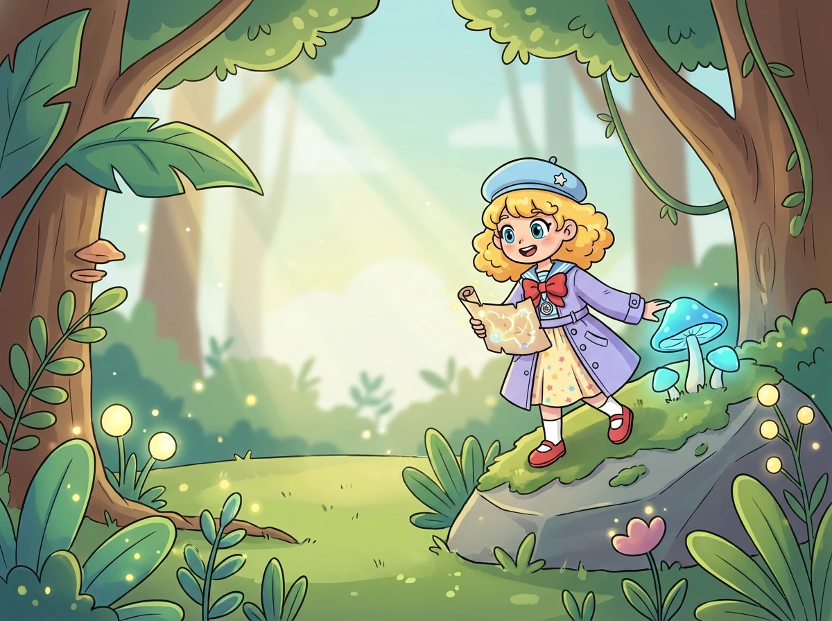 Ce soir-là, les enfants ont gravi une petite colline pour mieux observer le ciel. Soudain, ils entendirent un murmure doux. Les étoiles sur la carte commençaient à briller plus fort et semblaient parler.