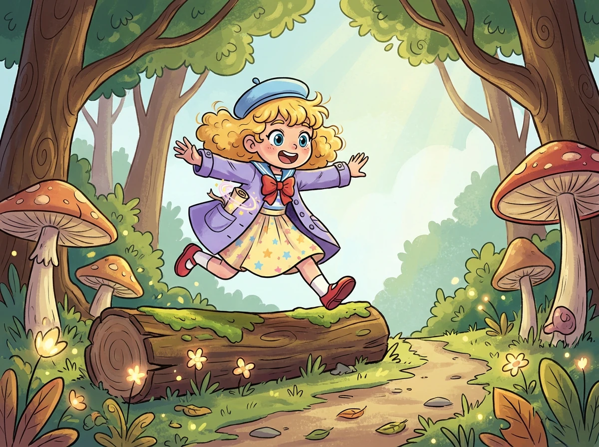 Derrière la cascade, ils découvrirent une grotte cachée. À l'intérieur, ils trouvèrent non pas de l'or ou des bijoux, mais une boîte remplie de petites graines étincelantes.