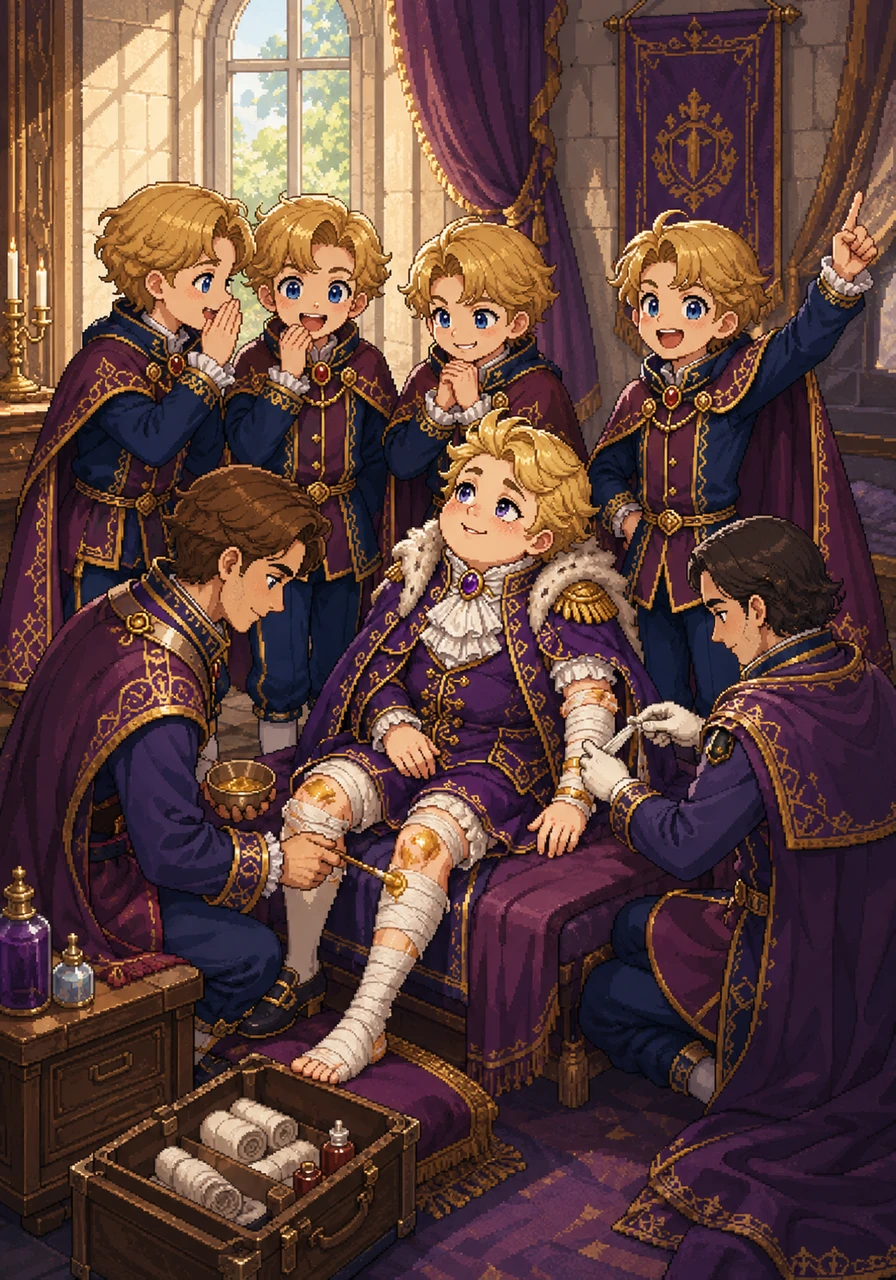 As the royal doctors worked carefully with golden glue and silk bandages, Millie Lilly looked at her friends and managed a small, humbled smile. She realized that being safe on the ground with true friends was much better than showing off on a dangerous wall.