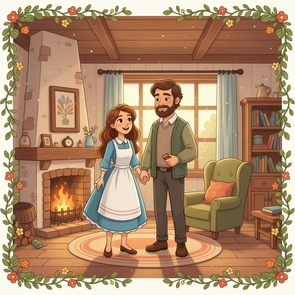 As the man was reaching for Elara, her father burst in. While the man was distracted, Elara seized the chance to run into her father's arms. They escaped from the cave as the police apprehended the man. They went home and Elara lived happily ever after.