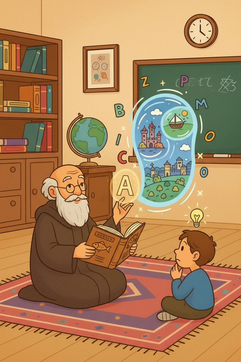 След Паисий се появил Петър Берон, авторът на „Рибния буквар“. Той обяснил как децата се научават да четат, пишат и смятат. Иванчо се замислил за значението на ученето и как то отваря врати към нови светове.