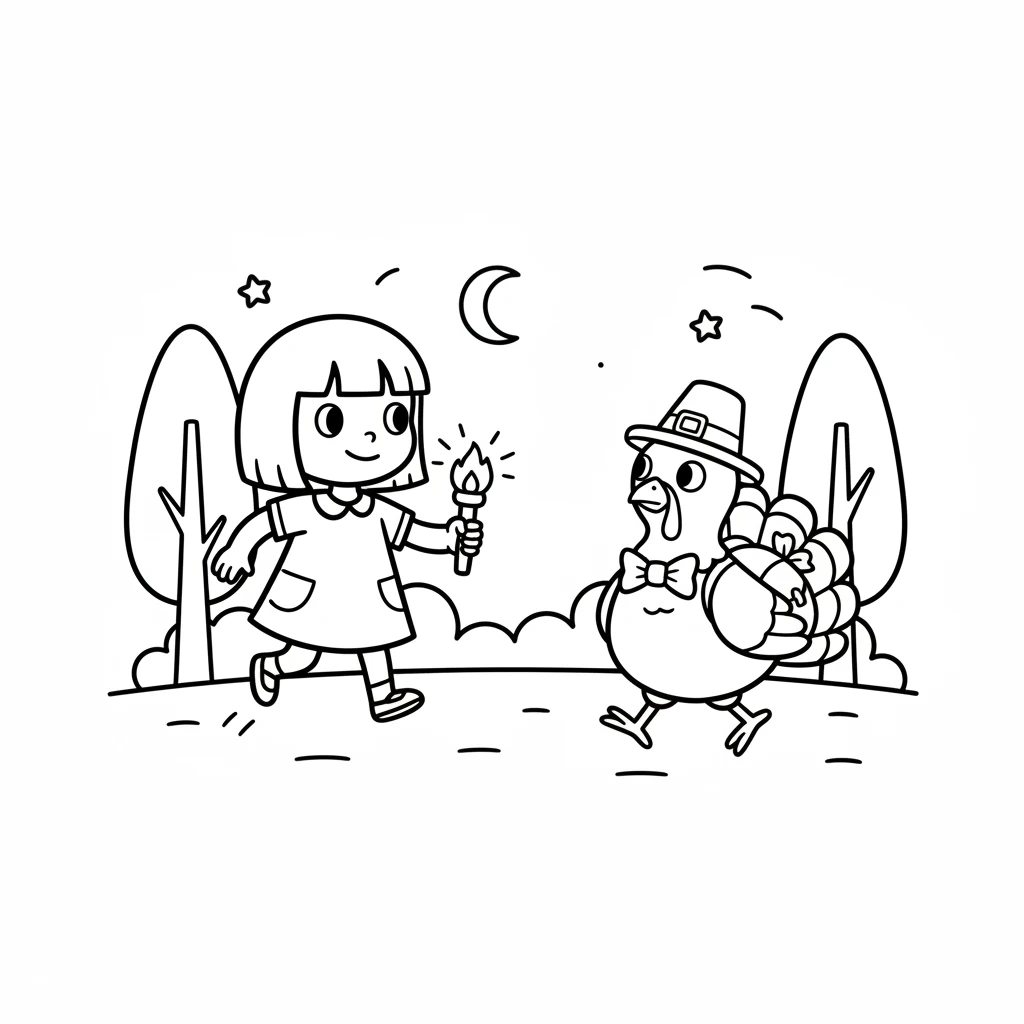 Squeaky noticed Rusty's thoughtful look. "It's time to go home, isn't it?" chirped Squeaky kindly. He knew the way back and began to lead Rusty through the darkening woods, guiding him with tiny hops.