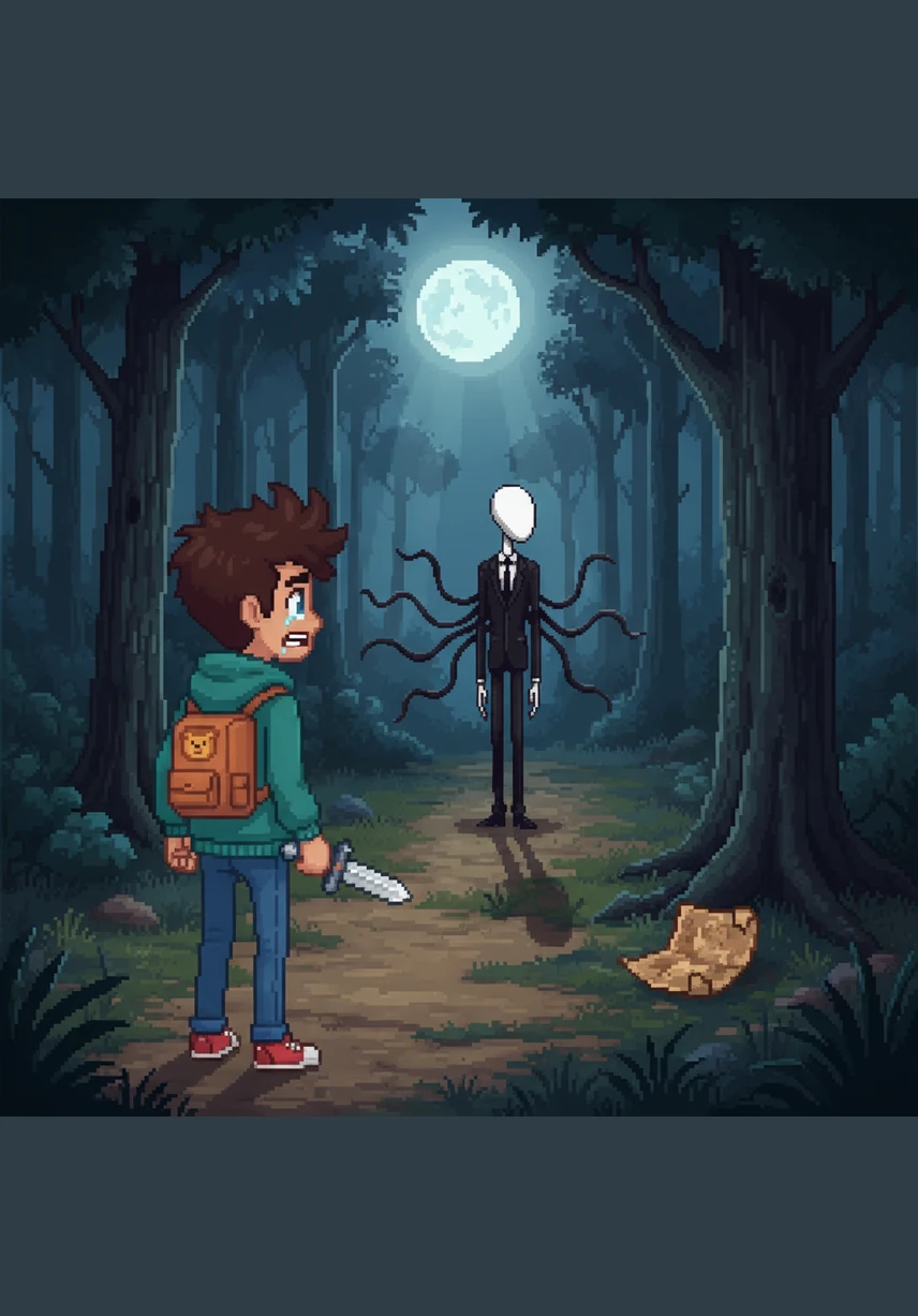 On her way home from the search, Chloe feels a sudden, bone-chilling cold and the distinct sensation of many eyes watching her from the shadows. She turns to see a towering figure with impossibly long limbs reaching out from behind a streetlamp before she vanishes into thin air.