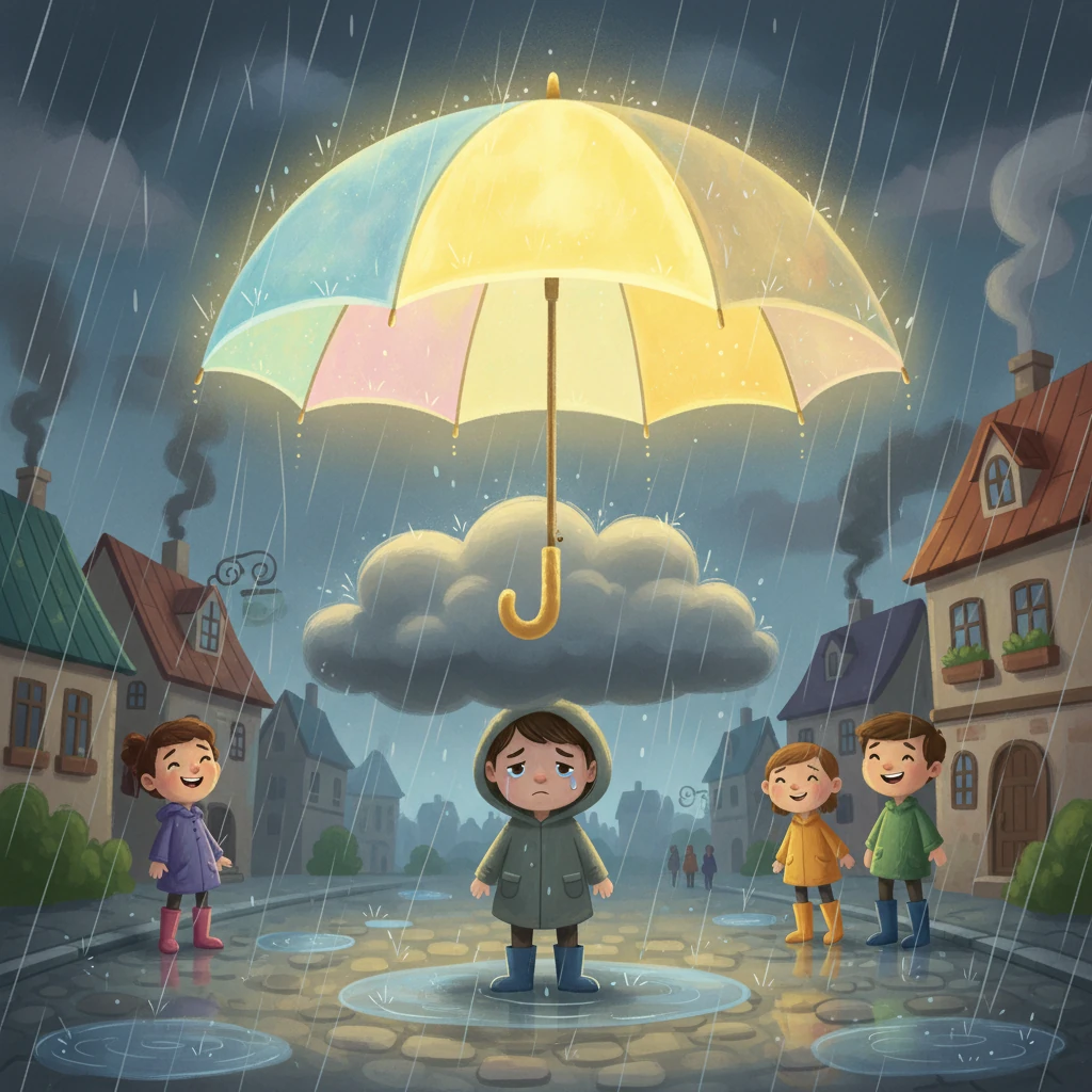 “O Guarda-Chuva que Sentia as Cores”. - Friendship stories