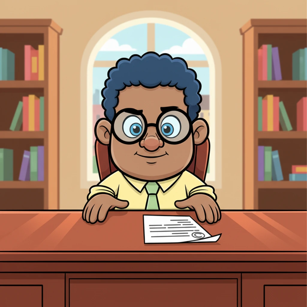 Leo Sterling sat at a gleaming mahogany desk, a divorce document sliding towards him. His eyes, usually mild, now held a spark of knowing defiance as he stared at the crisp paper, the weight of his new reality settling in.