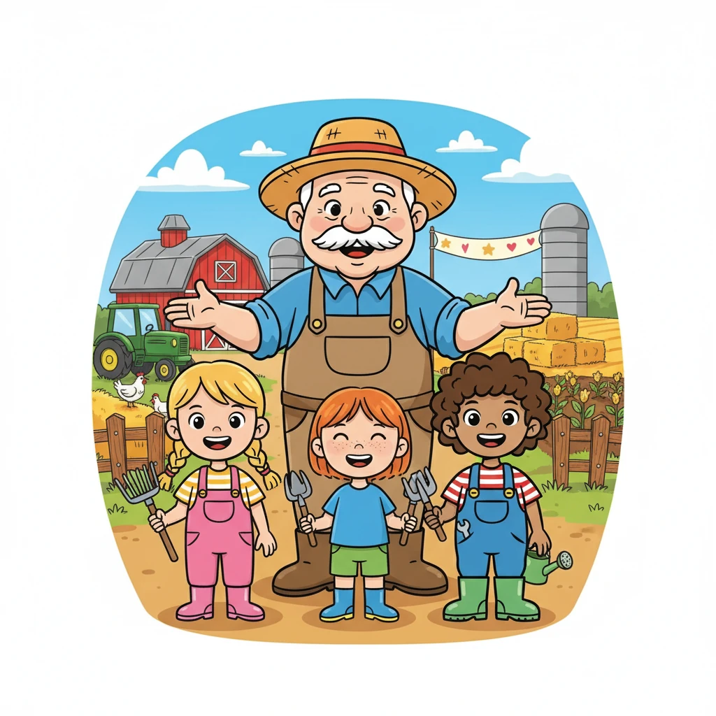 Farmer Giles smiled. Pip, Dot, and Ben were heroes! The farm was saved, and everyone was happy.
